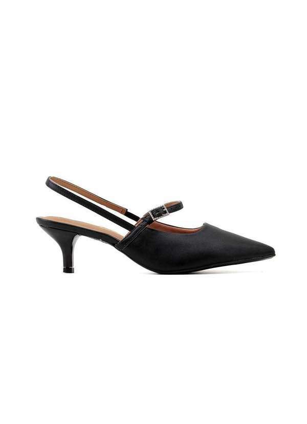 Vizzano - Sapato Slingback Vizzano Salto Baixo 1122-881 Preto Preto