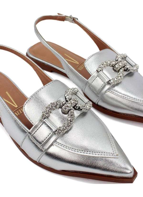 Vizzano - Sapato Slingback Vizzano Salto Baixo Prata Prata 4
