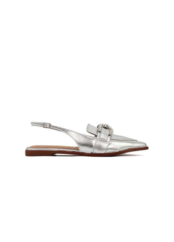Vizzano - Sapato Slingback Vizzano Salto Baixo Prata Prata 5