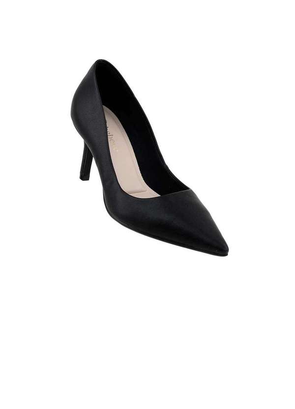 Bebecê - Scarpin Bebecê Salto Médio Fino Preto Preto 2