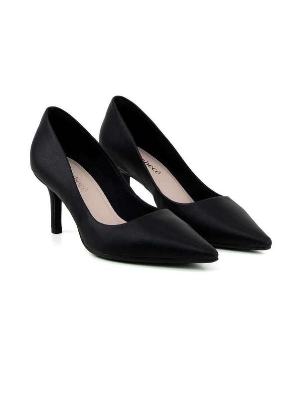 Bebecê - Scarpin Bebecê Salto Médio Fino Preto Preto 3