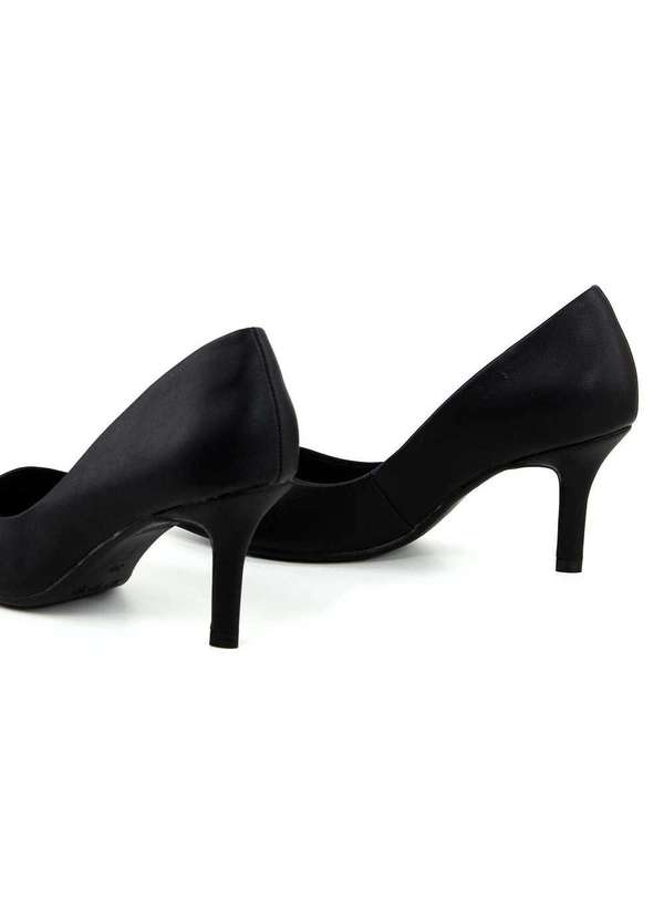 Bebecê - Scarpin Bebecê Salto Médio Fino Preto Preto 4
