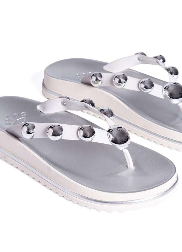 Pixolé - Tamanco Flat Pixolé Prata Prata 3