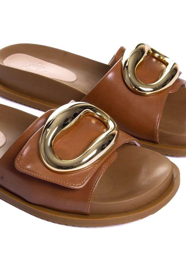 Pixolé - Tamanco Flatform Pixolé Bridão Caramelo Amarelo 4