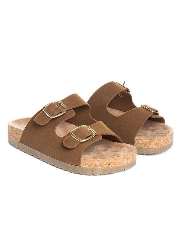 Pixolé - Tamanco Flatform Pixolé Fivelas Avela Marrom 3