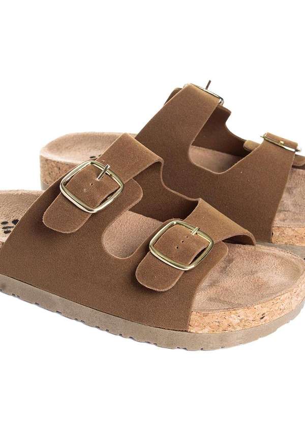 Pixolé - Tamanco Flatform Pixolé Fivelas Avela Marrom 4