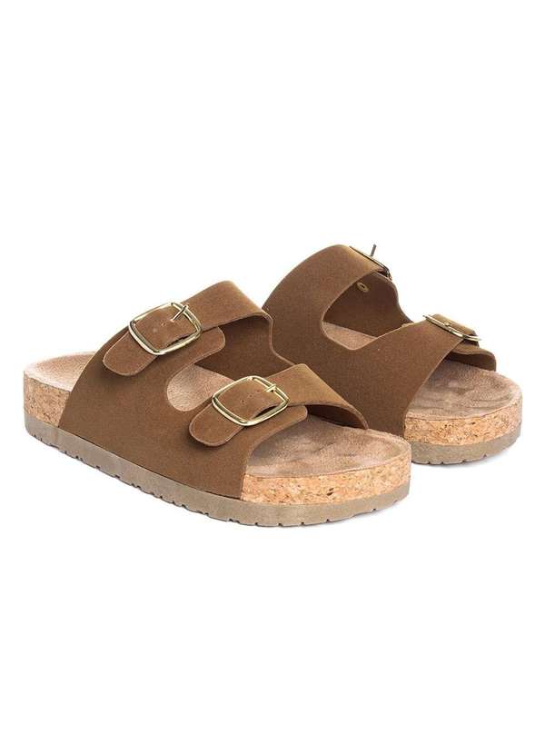 Pixolé - Tamanco Flatform Pixolé Fivelas Avela Marrom 8