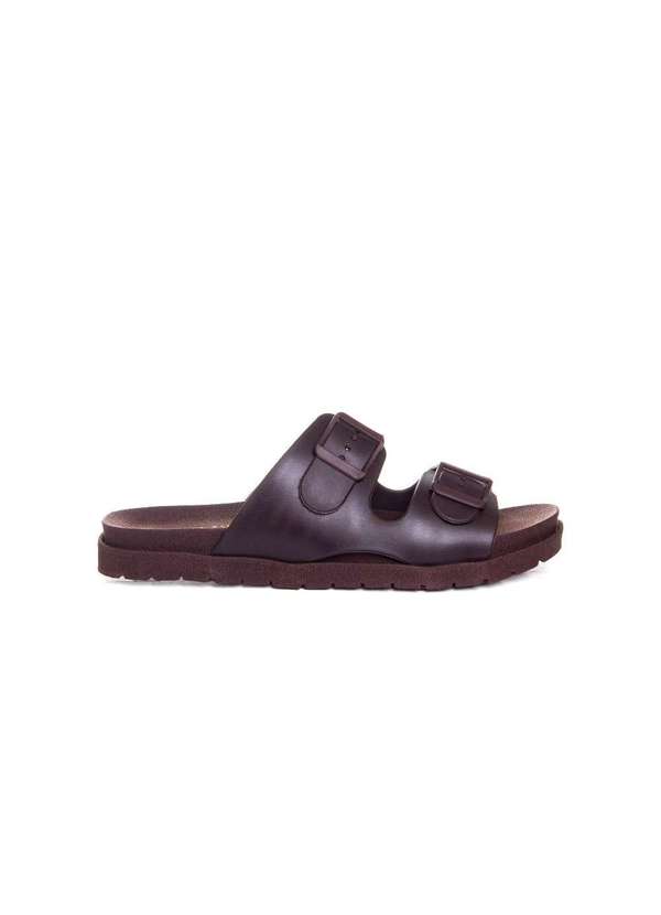 Pixolé - Tamanco Flatform Pixolé Fivelas. Café Marrom 6