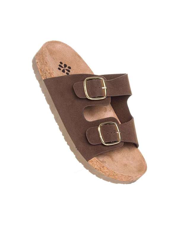 Pixolé - Tamanco Flatform Pixolé Fivelas Café Marrom 7