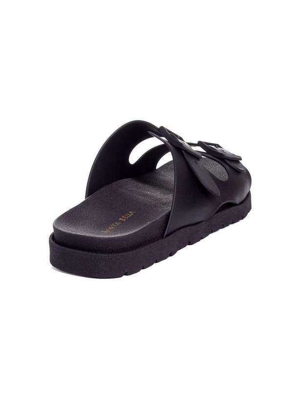 Pixolé - Tamanco Flatform Pixolé Fivelas Preto Preto 3