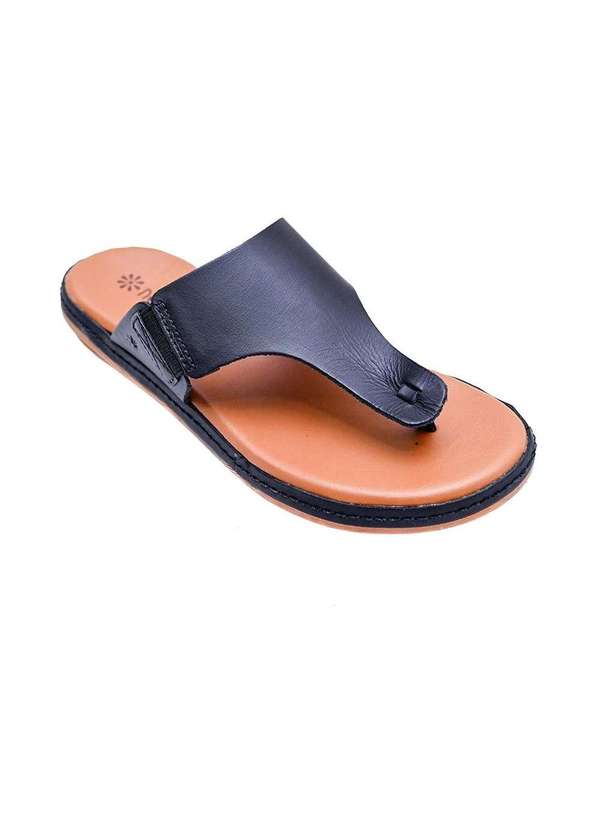 Itapua - Tamanco New Face Flat Couro. Preto Preto 2