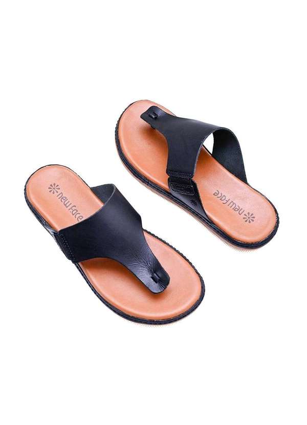 Itapua - Tamanco New Face Flat Couro. Preto Preto 4