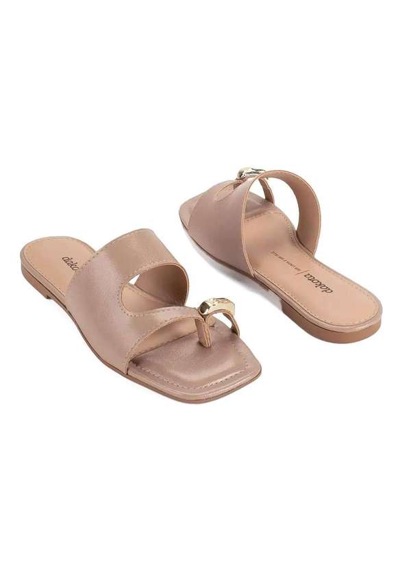 Dakota - Tamanco Rasteira Dakota Capuccino Bege 6