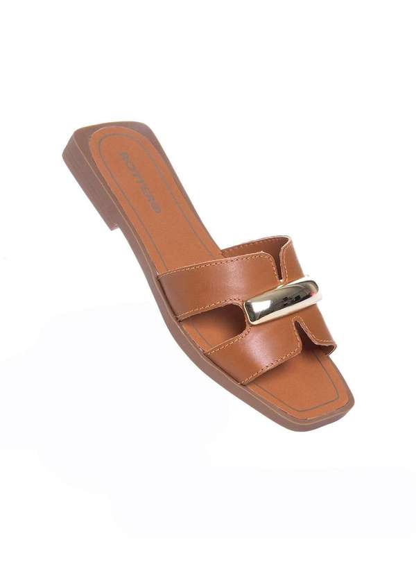 Bottero - Tamanco Rasteiro Bottero Couro Caramelo Marrom 2