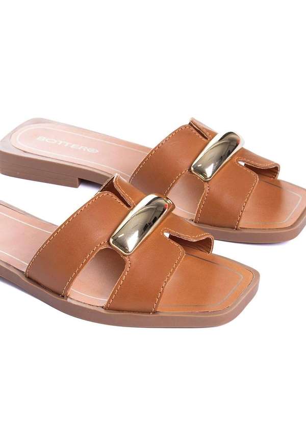 Bottero - Tamanco Rasteiro Bottero Couro Caramelo Marrom 4