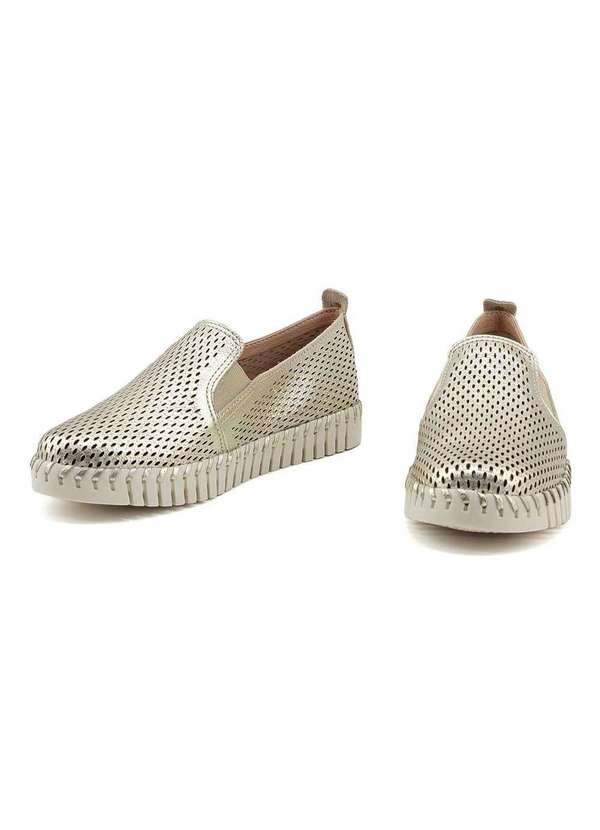 Bottero - Tênis Casual Bottero Bottwister Roma 354337 Couro Dourado Dourado 4