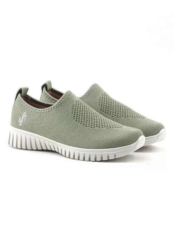 Usaflex - Tênis Casual Feminino Usaflex Ae2208 Trama Verde Verde