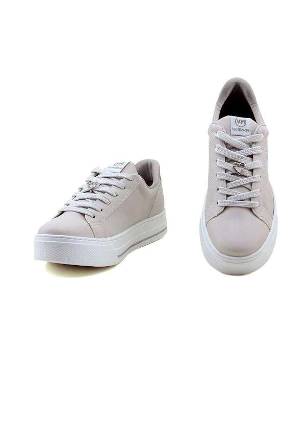 Via Marte - Tênis Casual Feminino Via Marte Bege Bege 4