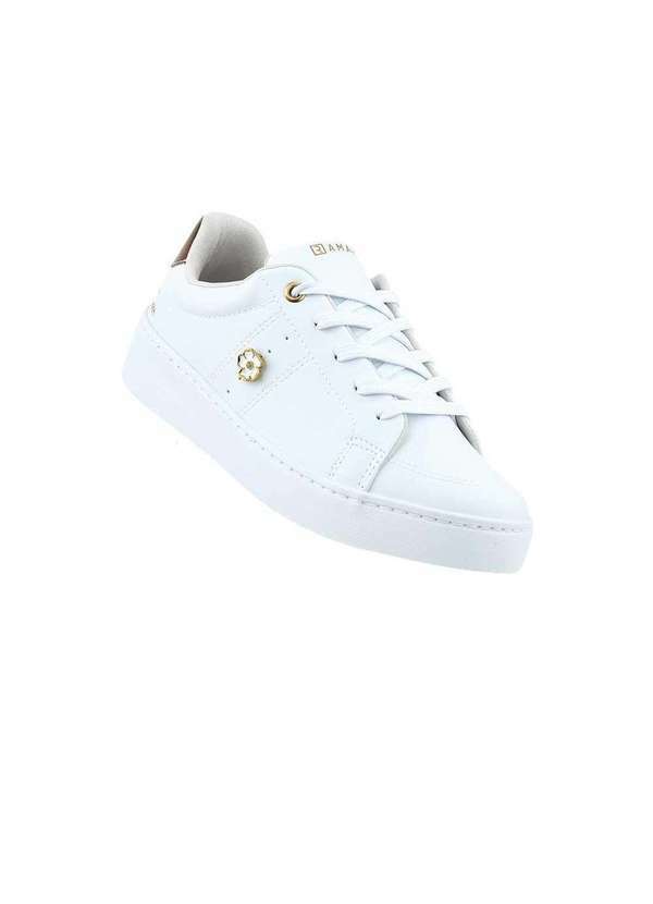 Ramarim - Tênis Casual Ramarim Flores Branco Branco