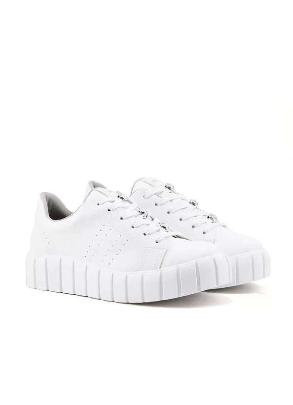 Via Marte - Tênis Casual Via Marte Feminino Branco Branco