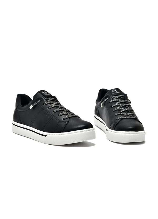 Via Marte - Tênis Casual Via Marte Glitter 016-002-01 Preto Preto 12