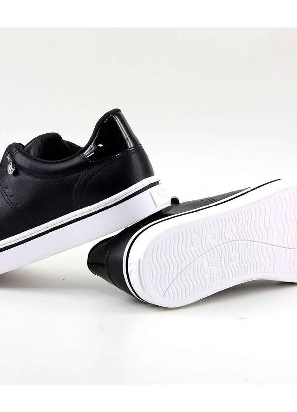 Via Marte - Tênis Casual Via Marte Glitter 016-002-01 Preto Preto 4