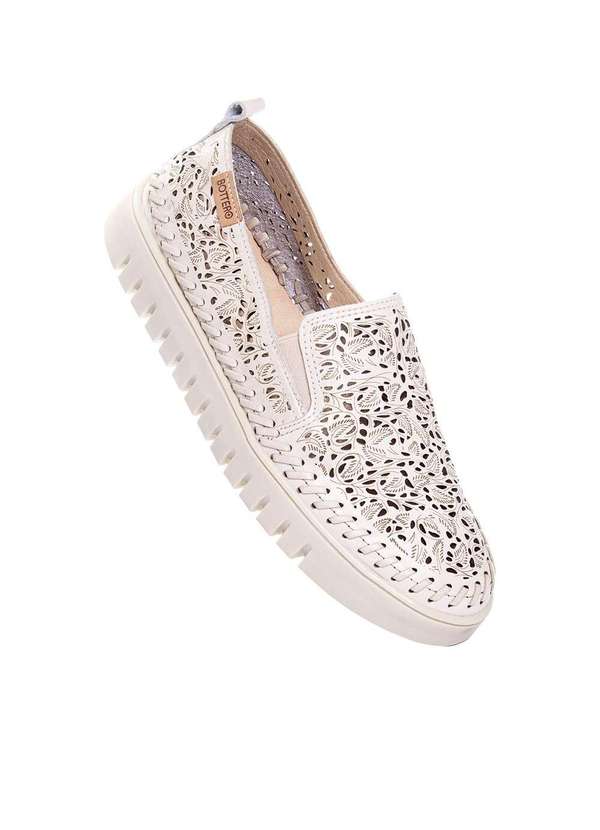 Bottero - Tênis Feminino Bottero Botvicky Couro Off White Bege 2