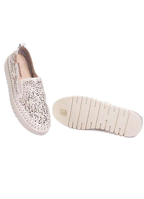 Bottero - Tênis Feminino Bottero Botvicky Couro Off White Bege 5