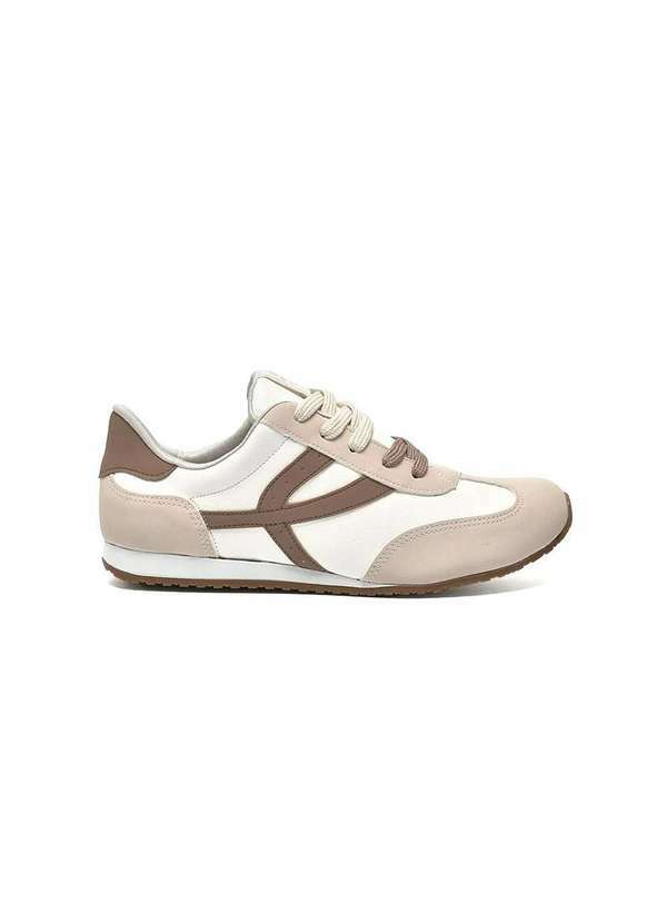 Via Marte - Tênis Feminino Casual Via Marte Bege Bege
