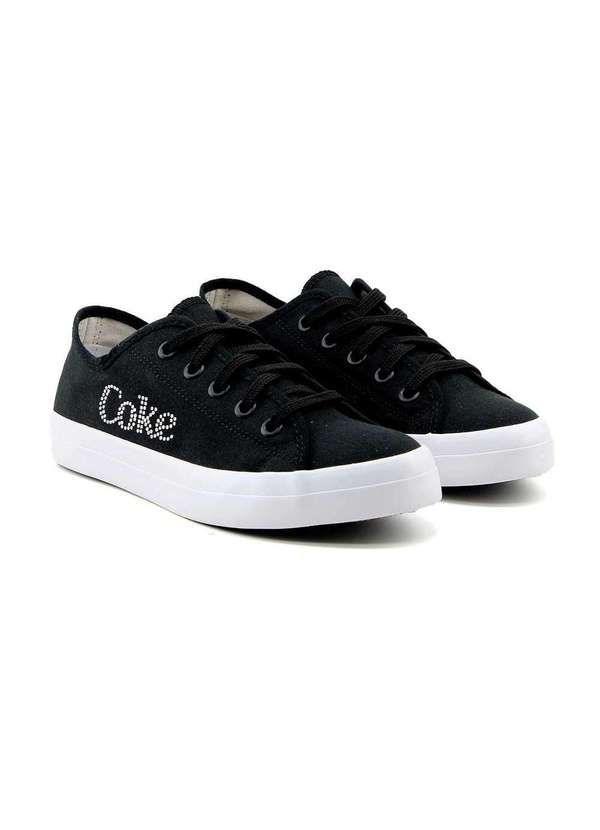 Coca Cola - Tênis Feminino Coca Cola Shoes Cc2440 Preto/Branco Preto 3