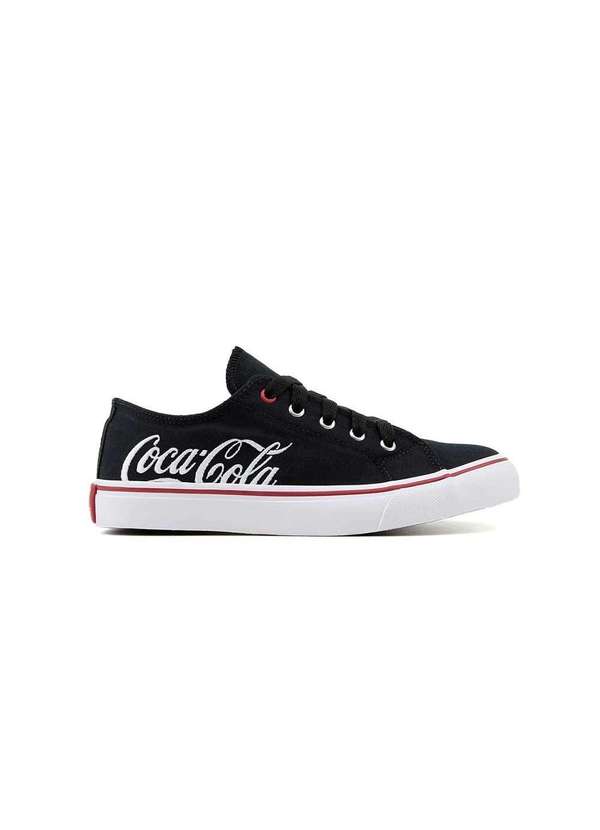 Coca Cola - Tênis Feminino Coca Cola Shoes Cc2452 Preto/Branco Preto 5