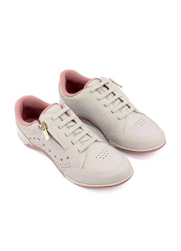 Kolosh - Tênis Feminino Kolosh Calce Fácil Ziper Off White Bege 4