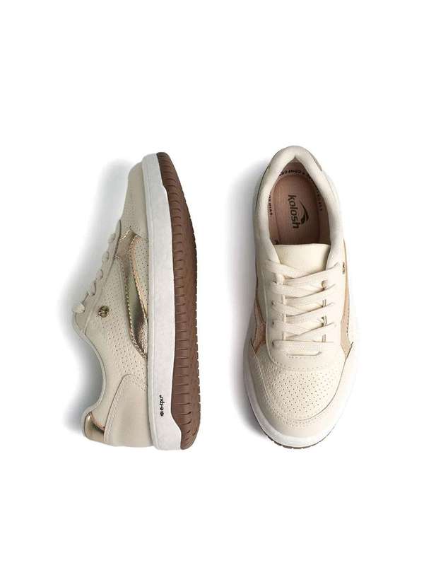 Kolosh - Tênis Feminino Kolosh Casual Float Creme Bege 5
