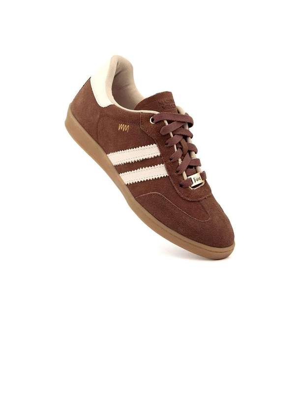 Marina Melo - Tênis Feminino Marina Mello Couro Cafe Marrom 2