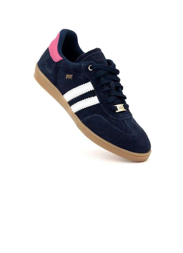 Marina Melo - Tênis Feminino Marina Mello Couro Marinho Azul 2