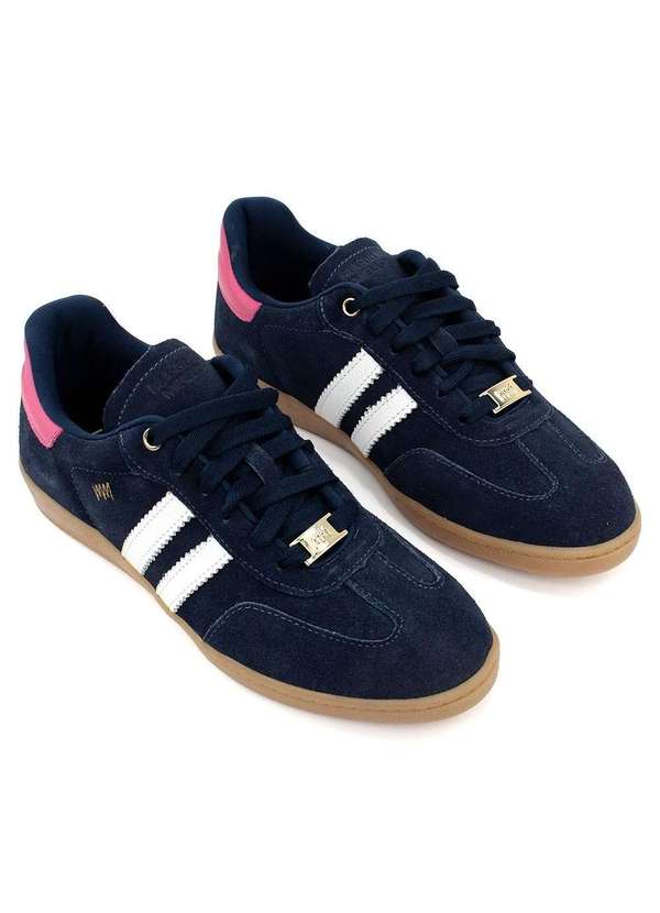 Marina Melo - Tênis Feminino Marina Mello Couro Marinho Azul 4