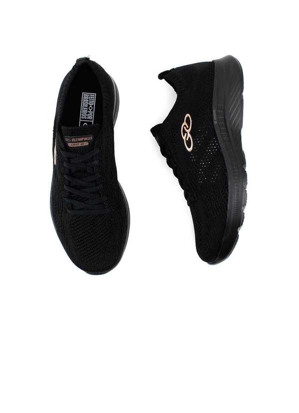 Olympikus - Tênis Feminino Olympikus 130g Preto Preto 8