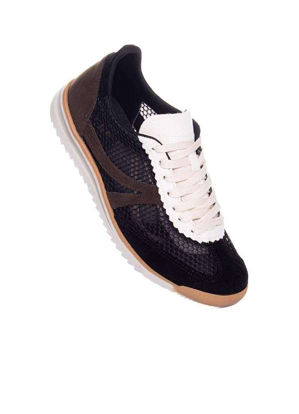 Pixolé - Tênis Feminino Pixolé Casual Kat Preto Preto 10