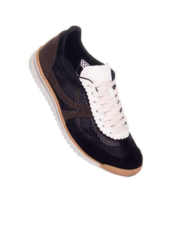 Pixolé - Tênis Feminino Pixolé Casual Kat Preto Preto 2