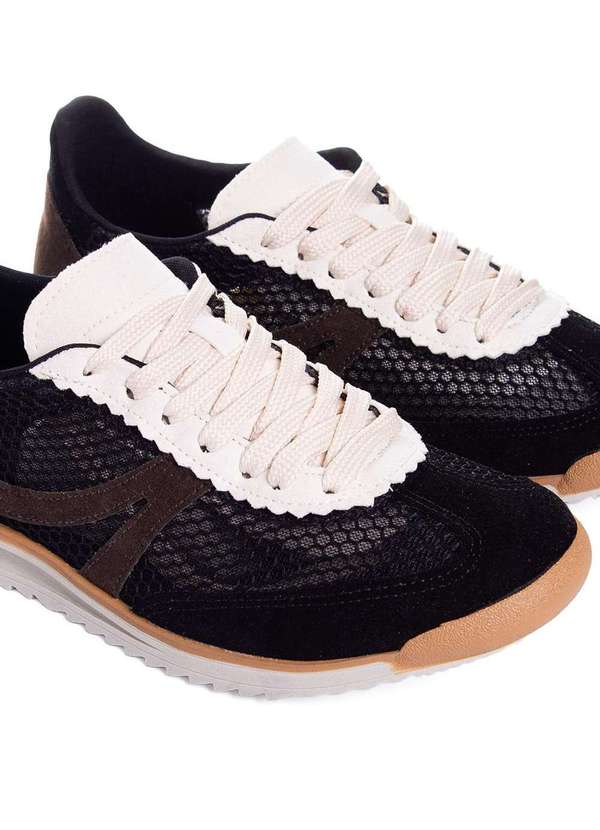 Pixolé - Tênis Feminino Pixolé Casual Kat Preto Preto 4