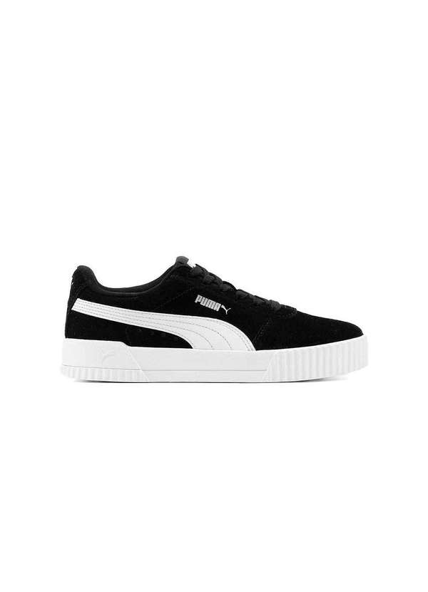 Pixolé - Tênis Feminino Puma Carina Bdp 375564 Couro Preto/Branco Preto 2