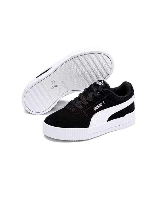 Pixolé - Tênis Feminino Puma Carina Bdp 375564 Couro Preto/Branco Preto 7
