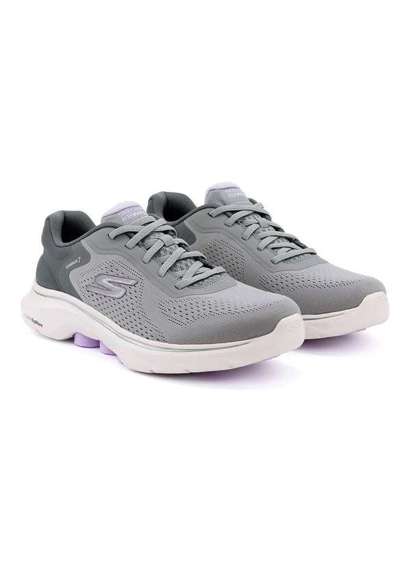 Skechers - Tênis Feminino Skechers Go Walk 7 Cinza Cinza 3
