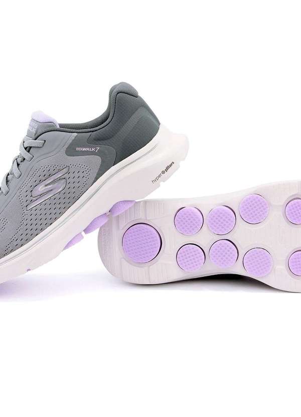 Skechers - Tênis Feminino Skechers Go Walk 7 Cinza Cinza 4