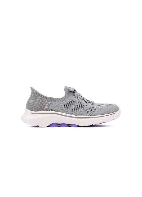 Skechers - Tênis Feminino Skechers Go Walk 7 Slip In Cinza Cinza