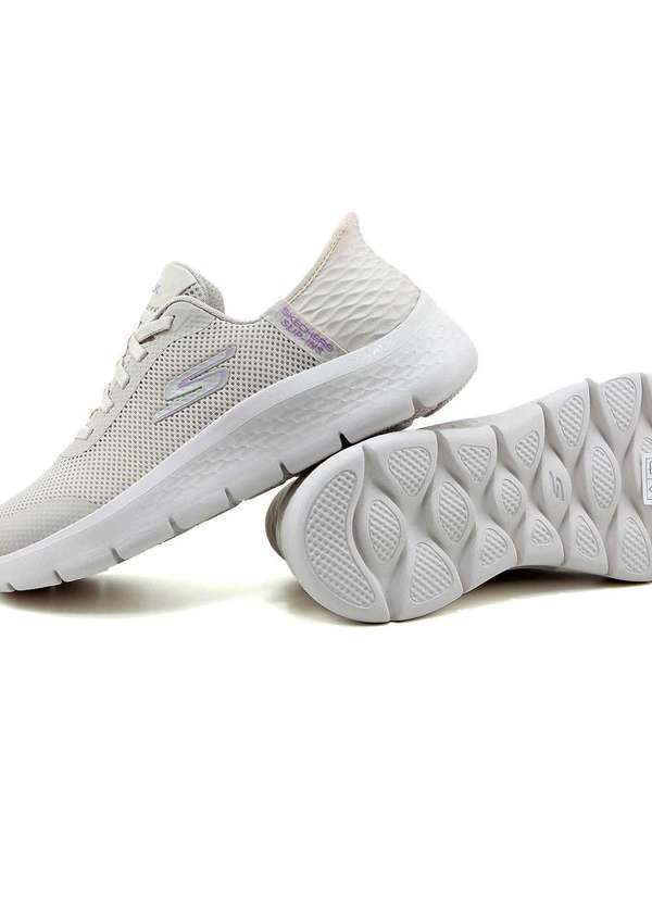 Skechers - Tênis Feminino Skechers Go Walk Flex Slip-Ins Off White Bege 2