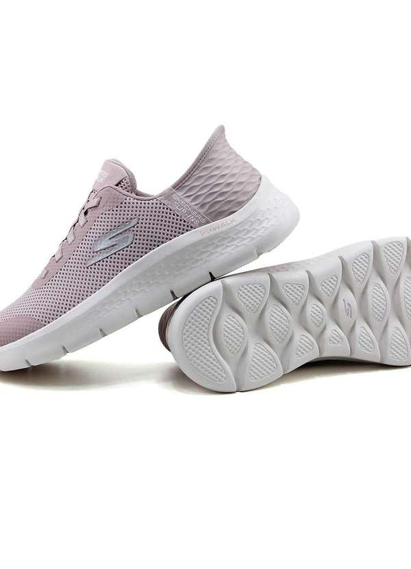 Tênis Feminino Skechers Go Walk Flex Slip-Ins Rosa Claro Rosa Pixole