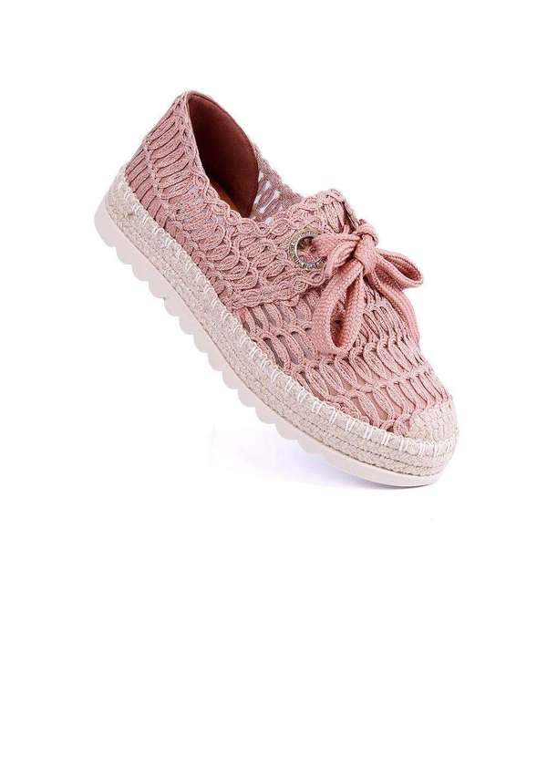 Pixolé - Tênis Feminino Valentina Espadrille Tramado Nude Nude 2
