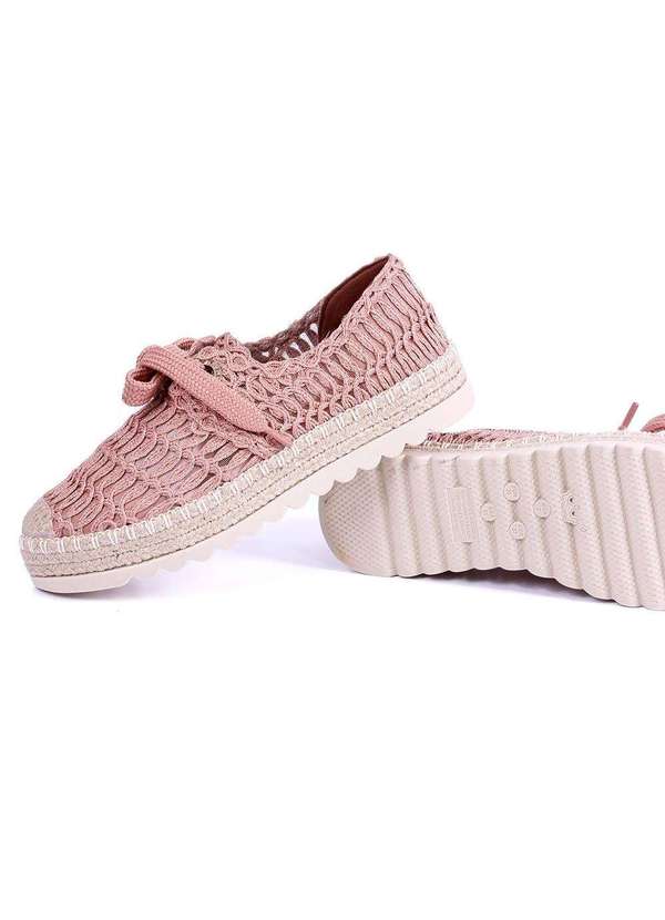 Pixolé - Tênis Feminino Valentina Espadrille Tramado Nude Nude 4