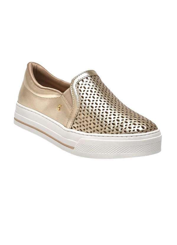 Via Marte - Tênis Feminino Via Marte Casual Dourado Dourado 2